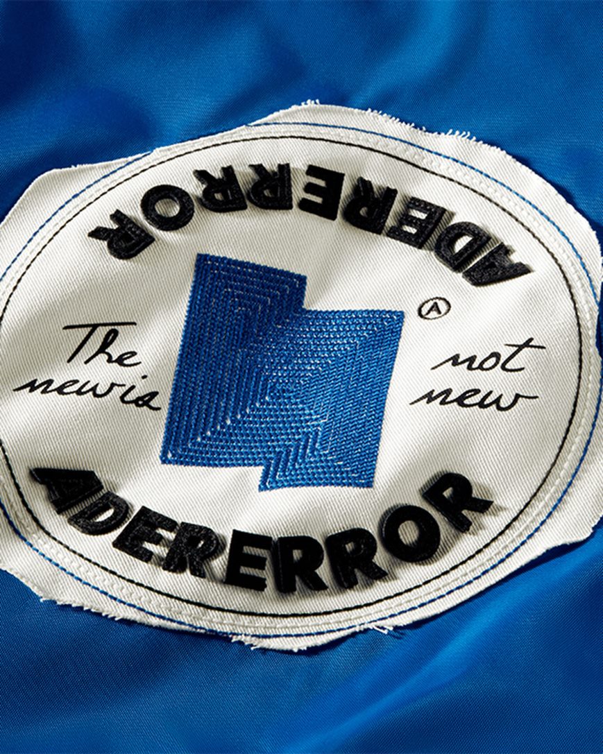Men's Converse x ADER ERROR SHAPES Varsity Jackets Blue | AU 86143R